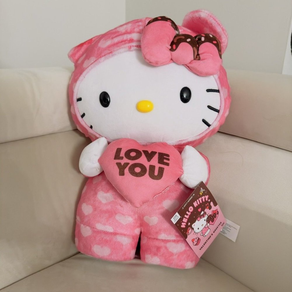 Hello Kitty Plush Valentines Greeter 2024 CVS In Hand Ready To Ship